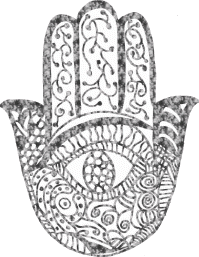 Tangle Art Hamsa
